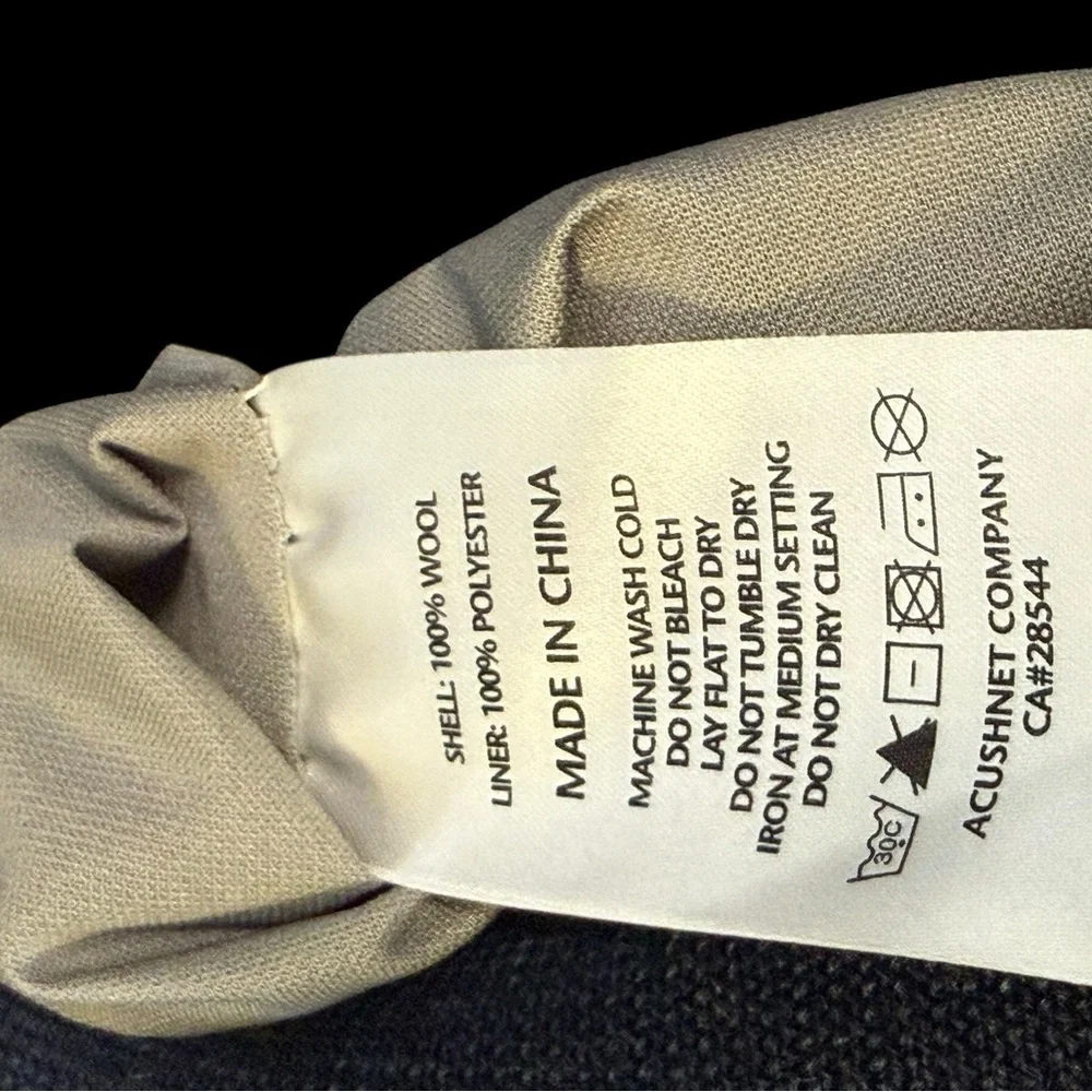 FJ XXL Blue Quarter Zip Wool Blend Golf Pullover Sweater